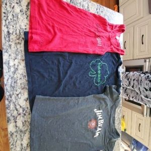 Ladies Jim Bean Heineken skinny girl T Shirt Lot S